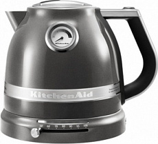 Кипятильник серебряный медальон 220 V/2,4 kW 1,5 литров KitchenAid 5KEK1522EMS Кипятильник серебряный медальон 220 V/2,4 kW 1,5 литров KitchenAid 5KEK1522EMS