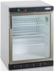 Шкаф холодильный белый 0/+6°C дверь стекло 130 L Tefcold UR 200 G