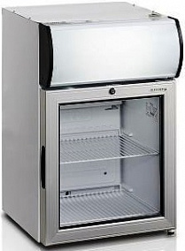 Шкаф холодильный белый +1/+18°C дверь стекло 60 L Tefcold FS60CP